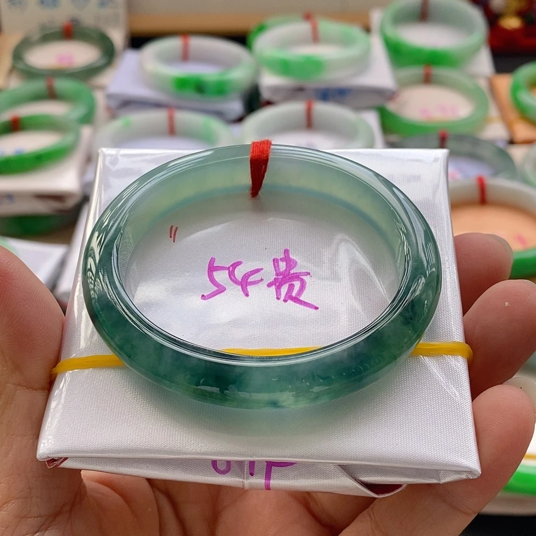 翡翠未镶嵌手镯11号