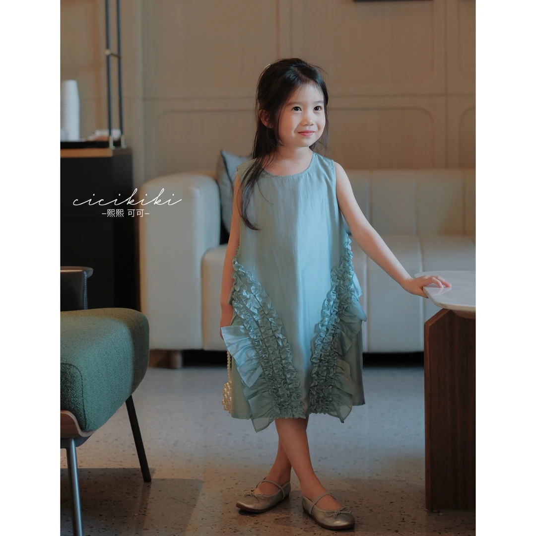 【薄荷糖】2025新款女童夏季休闲百搭宽松连衣裙 熙熙可可LYQ2511