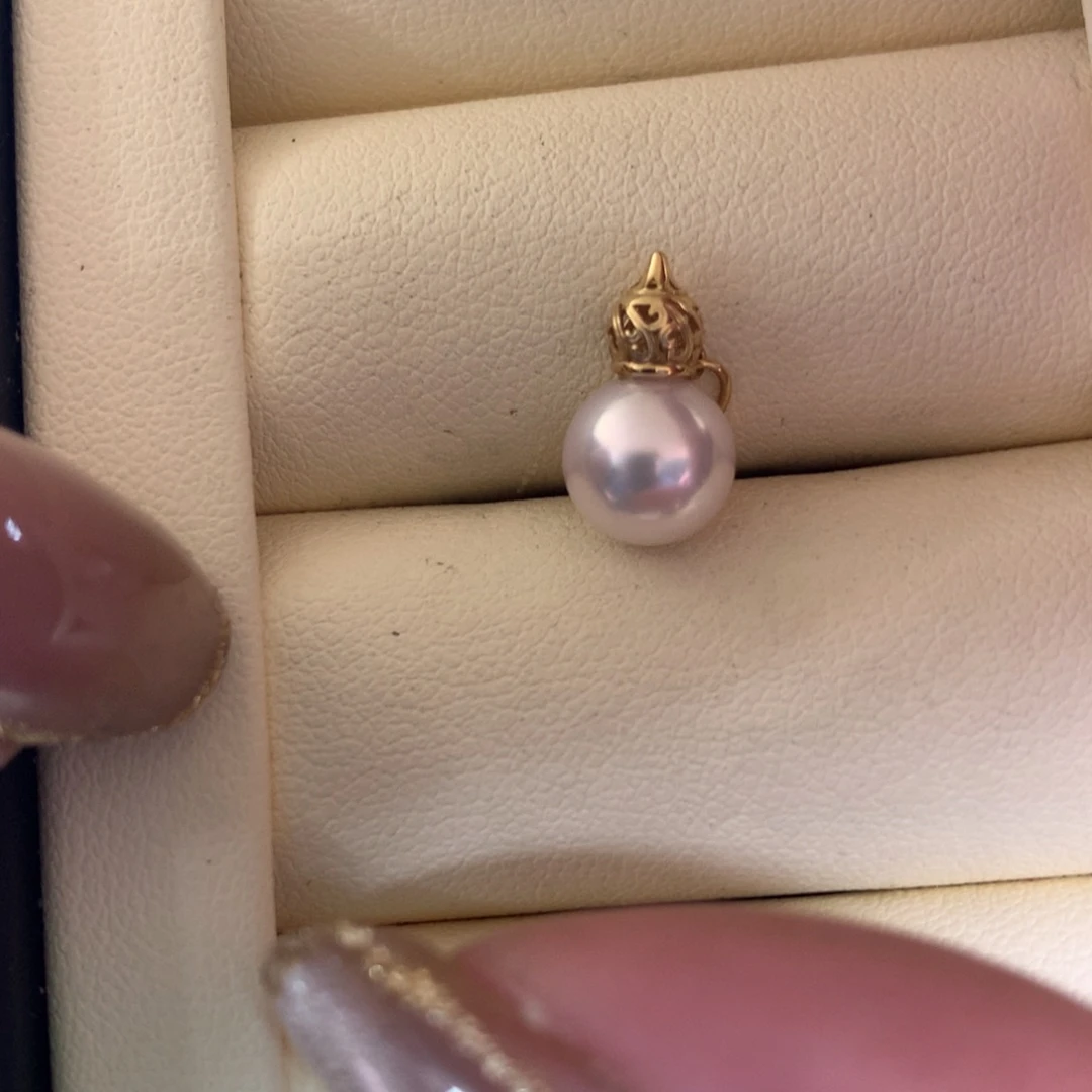 海水珍珠18K金镶嵌颈饰