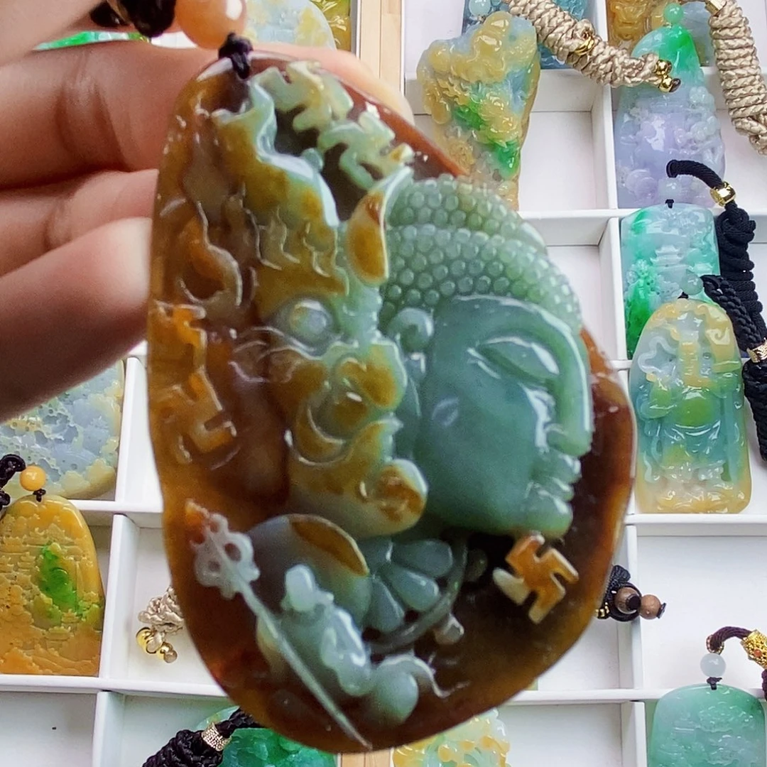 翡翠未镶嵌颈饰天然翡翠