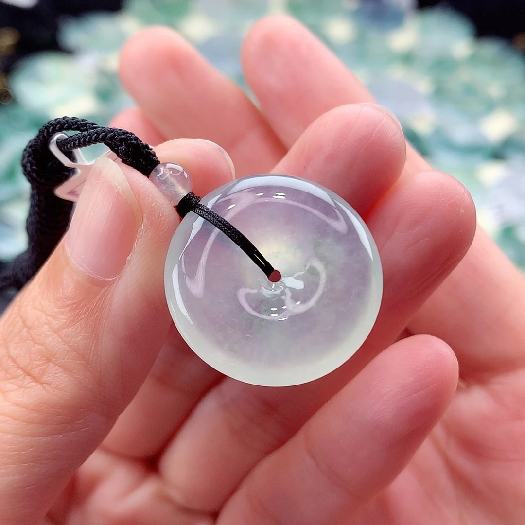 翡翠未镶嵌颈饰编号123-尺寸23/5.5