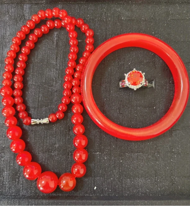 高端定制时尚轻奢饰品珠串5150084戒指3150105手镯4130006组合