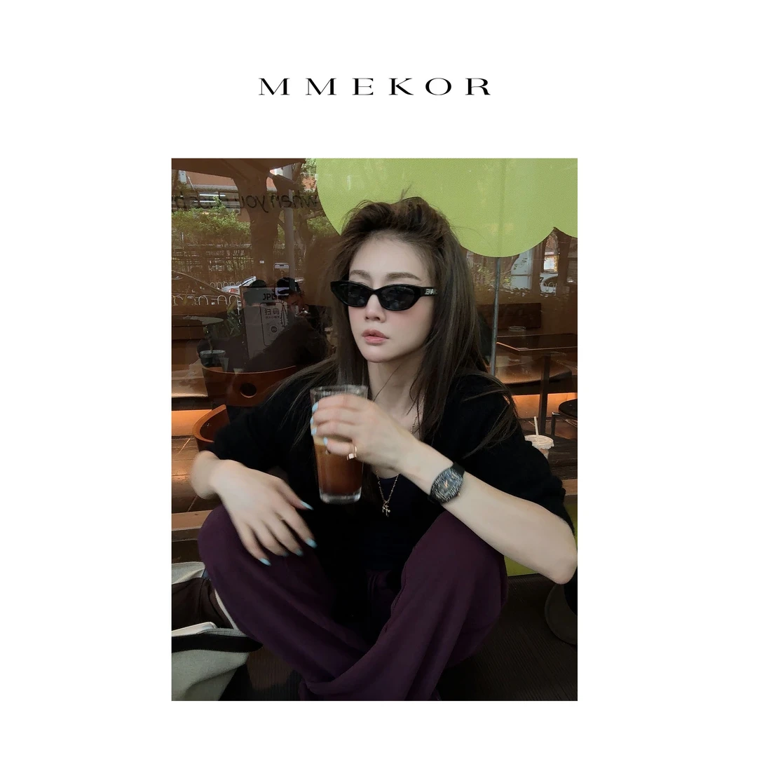 MMEKOR“半岛清咖”针织衫  2025新款静奢老钱风百搭上衣 89993