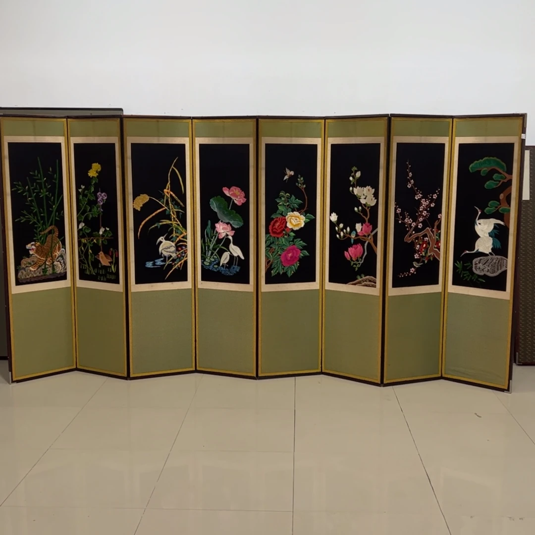 绘画屏风框画茶空间设计