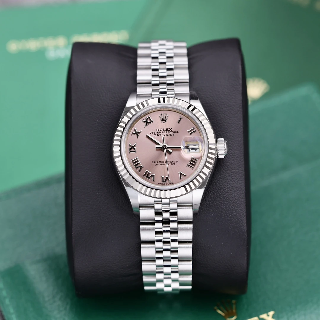 95新 Rolex/劳力士 279174 粉盘罗马刻度 28mm 2017年保卡