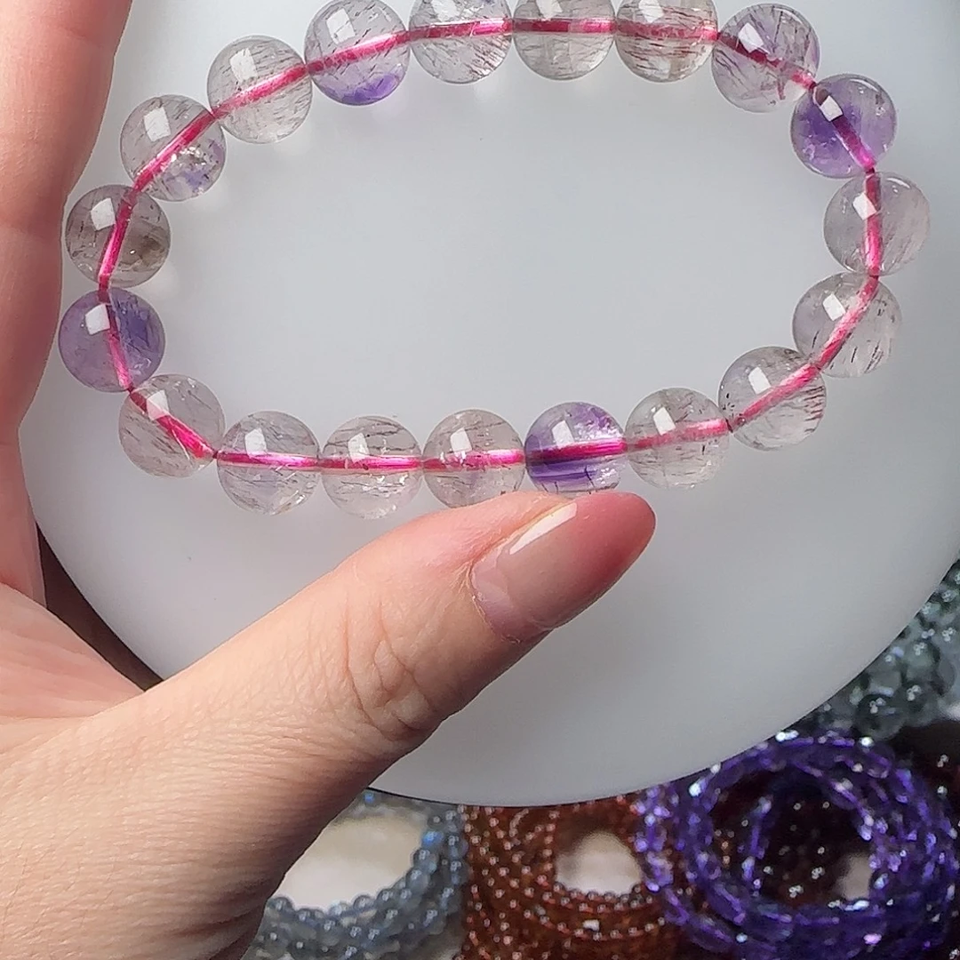 水晶未镶嵌手链超七手串32.2