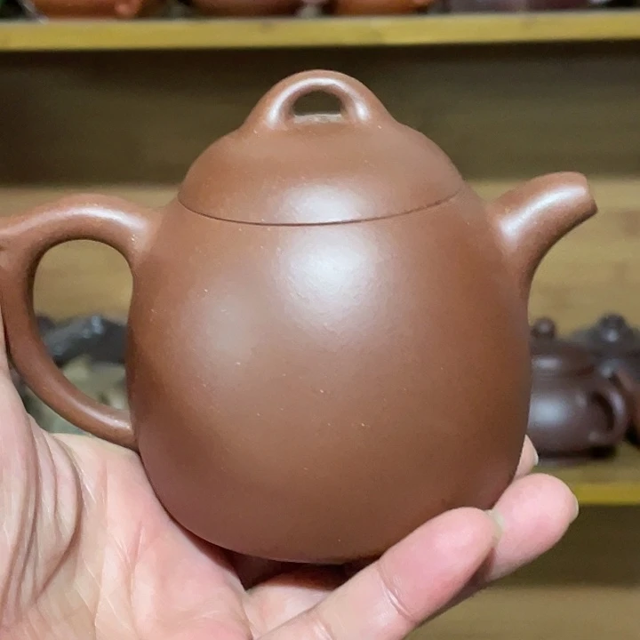 紫砂茶壶宜兴紫砂壶红清水泥
