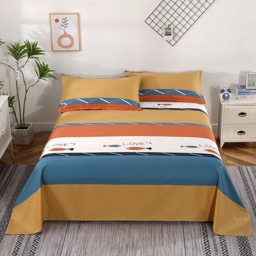 100%纯棉床单单件纯棉全棉双人单人床单床上加密炕单榻榻米大床单