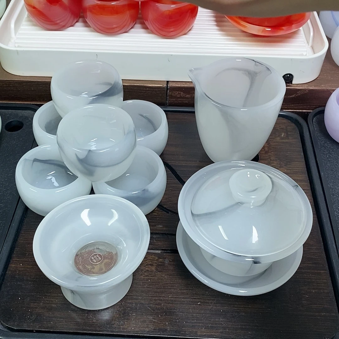 高端琉璃茶具套装