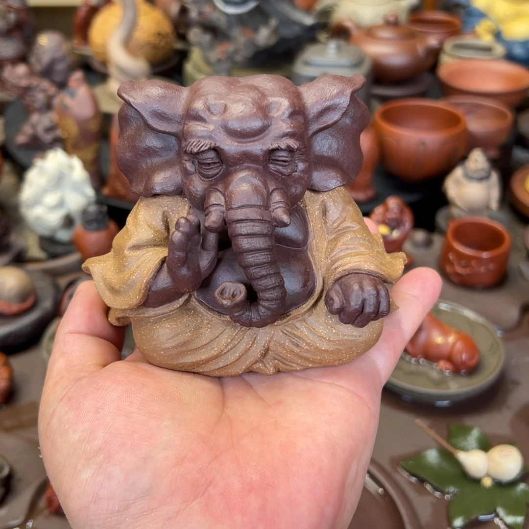 紫砂茶宠紫砂静悟