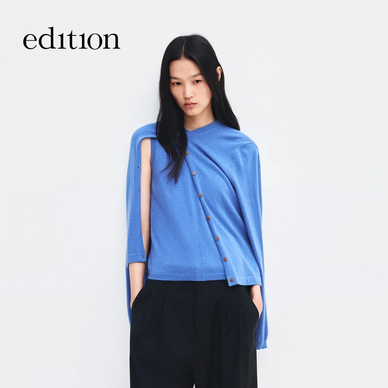 【商场同款】edition2026春季新款羊绒背心开衫两件套#EBF1CAR006