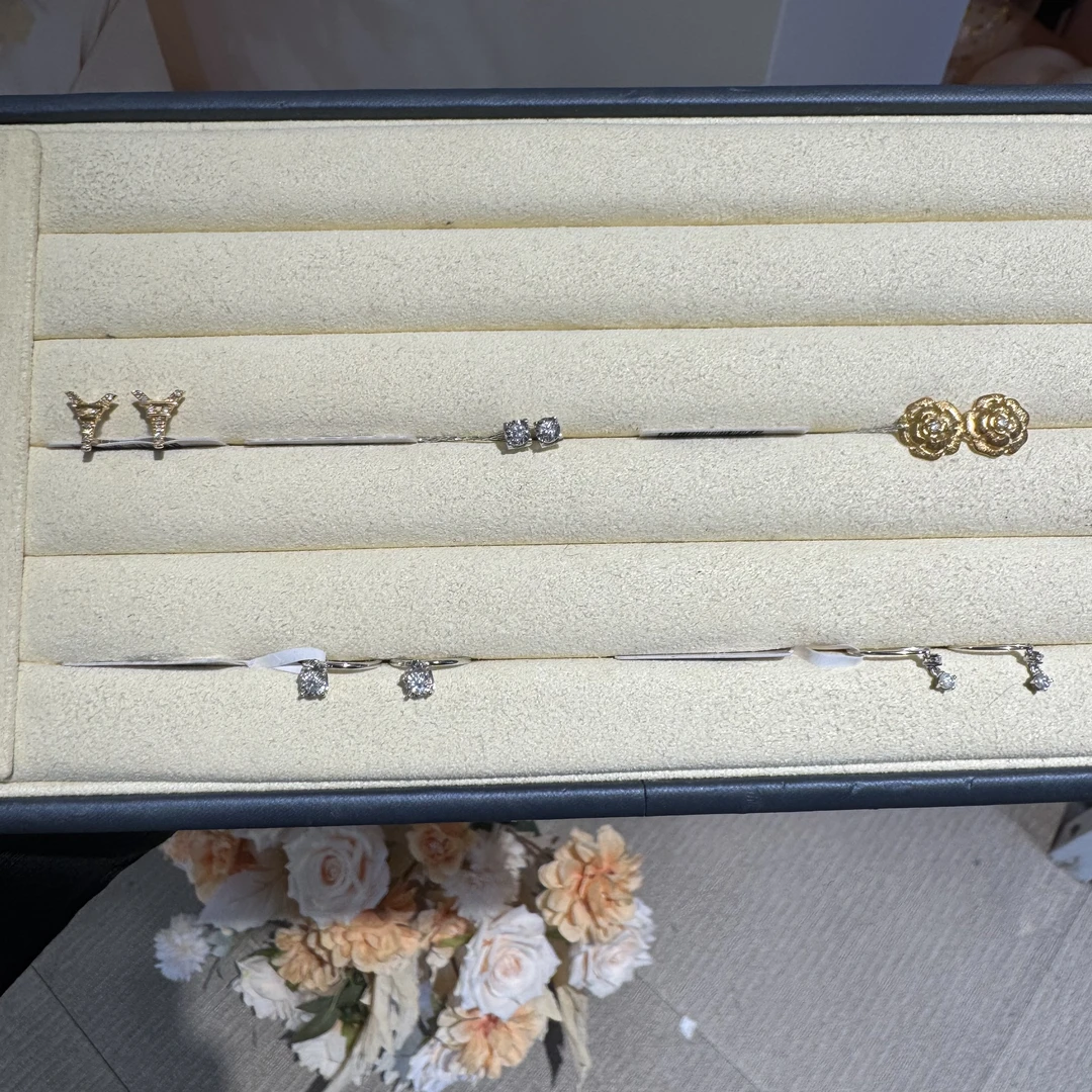 【一菲臻选】钻石耳饰-ZG09-18K金-多样性发其一|BZS4