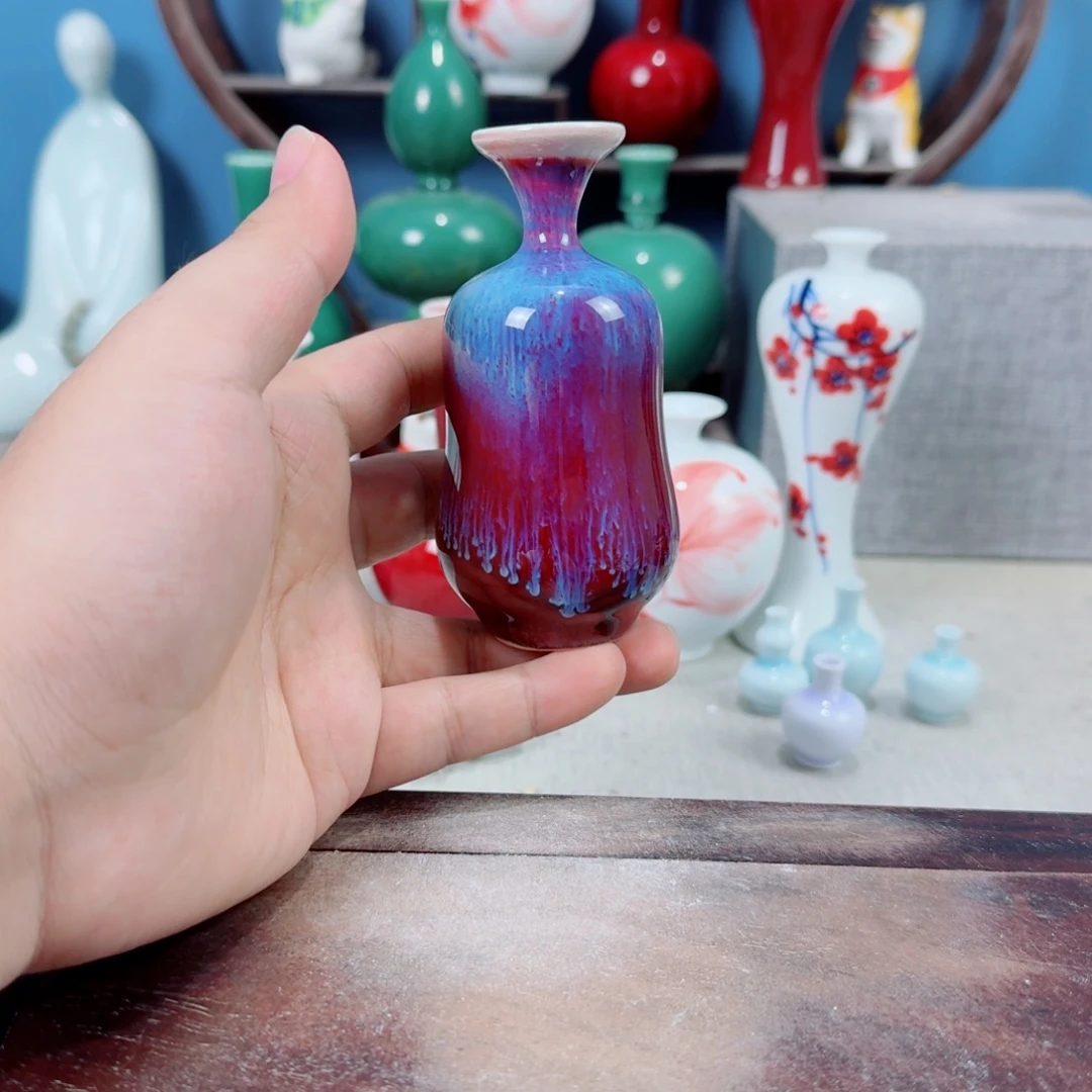 陶瓷手工小花器摆件