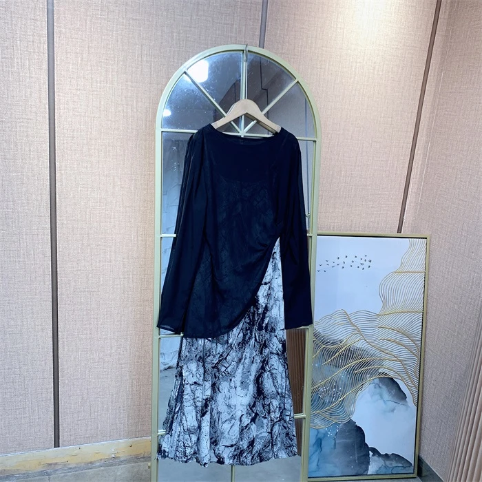 AA375黑色孕妇两件套90-130