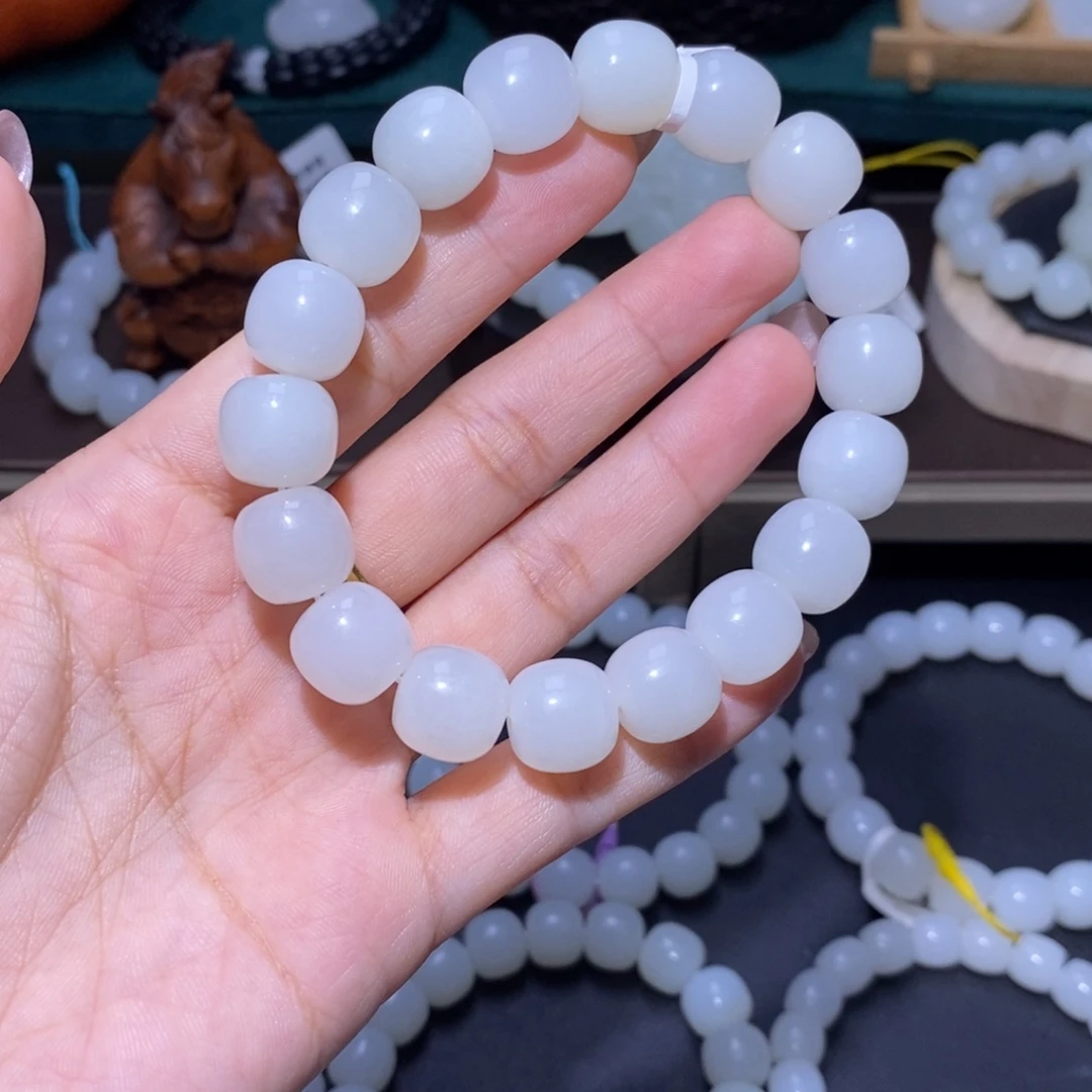 和田玉未镶嵌手链卡12.5老型微瑕