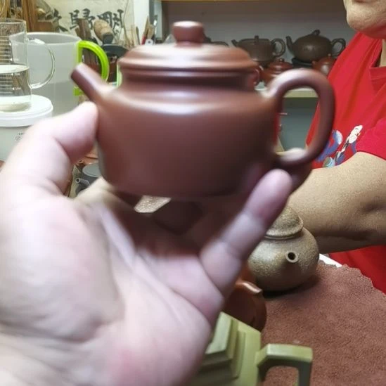 茶壶紫砂锄***好本山绿泥，德中壶，120CC容量