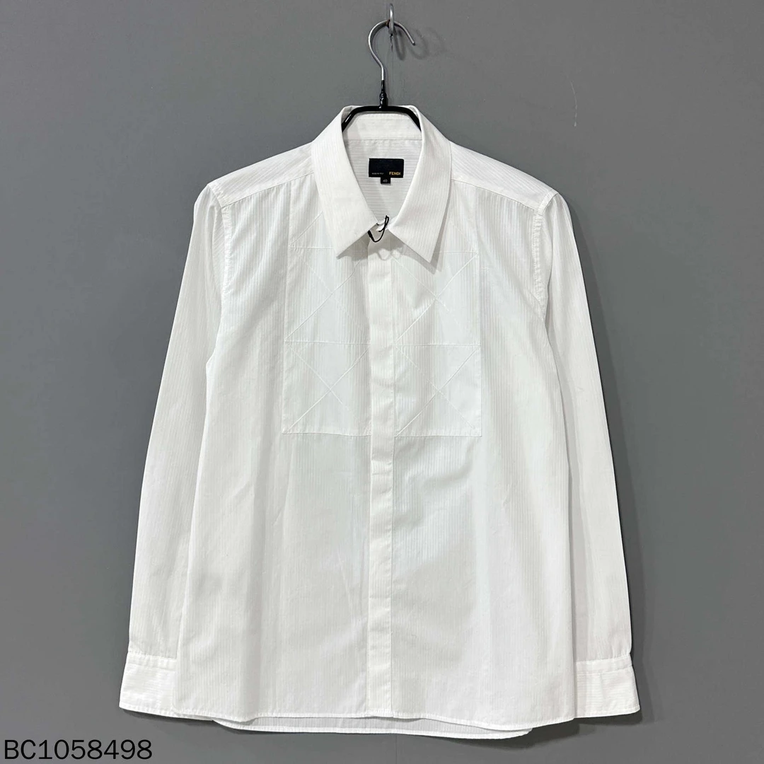 99新 FENDI/芬迪 白色长袖衬衫 /40码/99新/58498