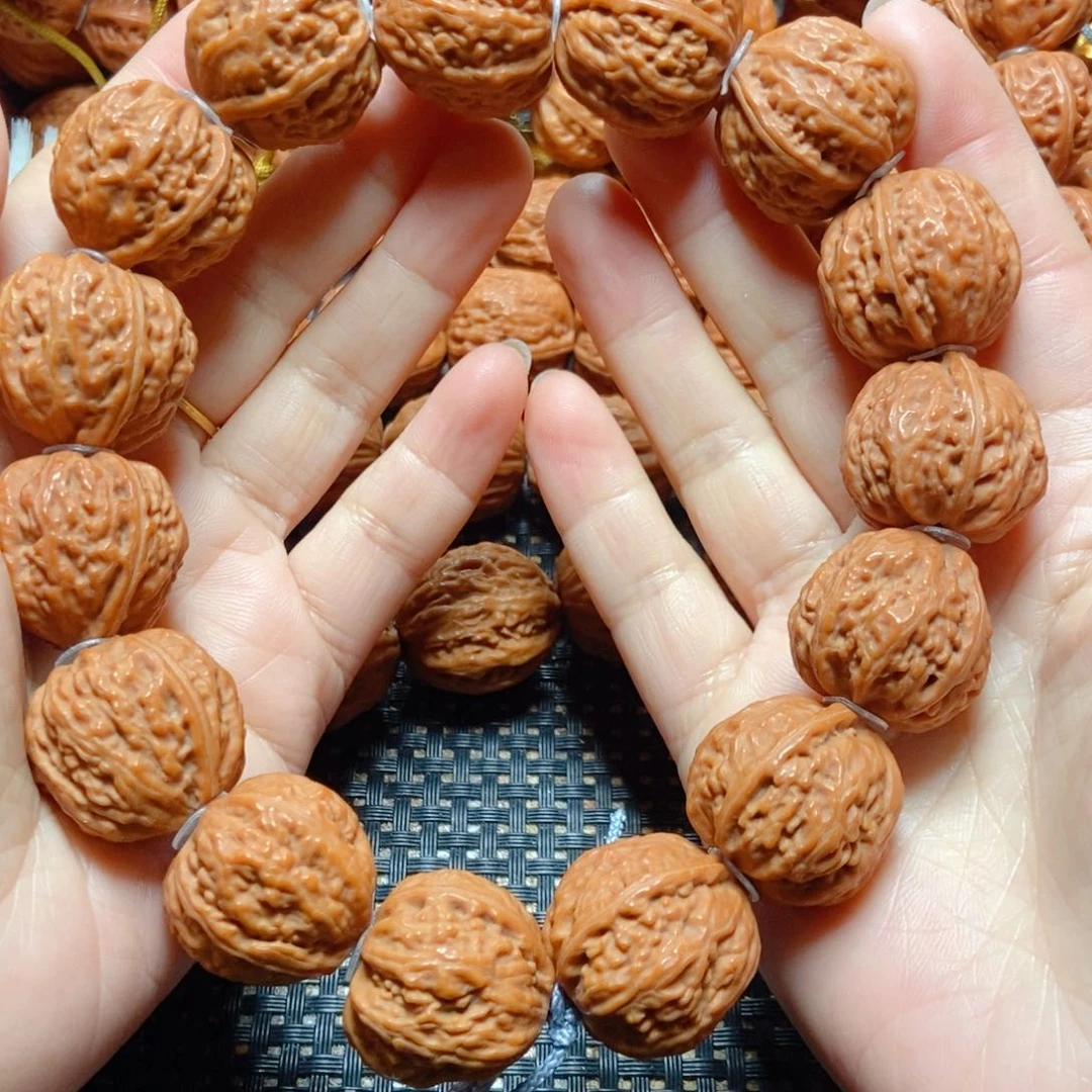 文玩核桃手串珊瑚纹