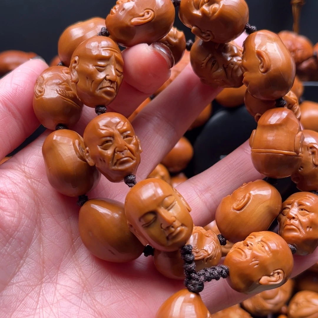 小****橄榄核手串十八罗汉