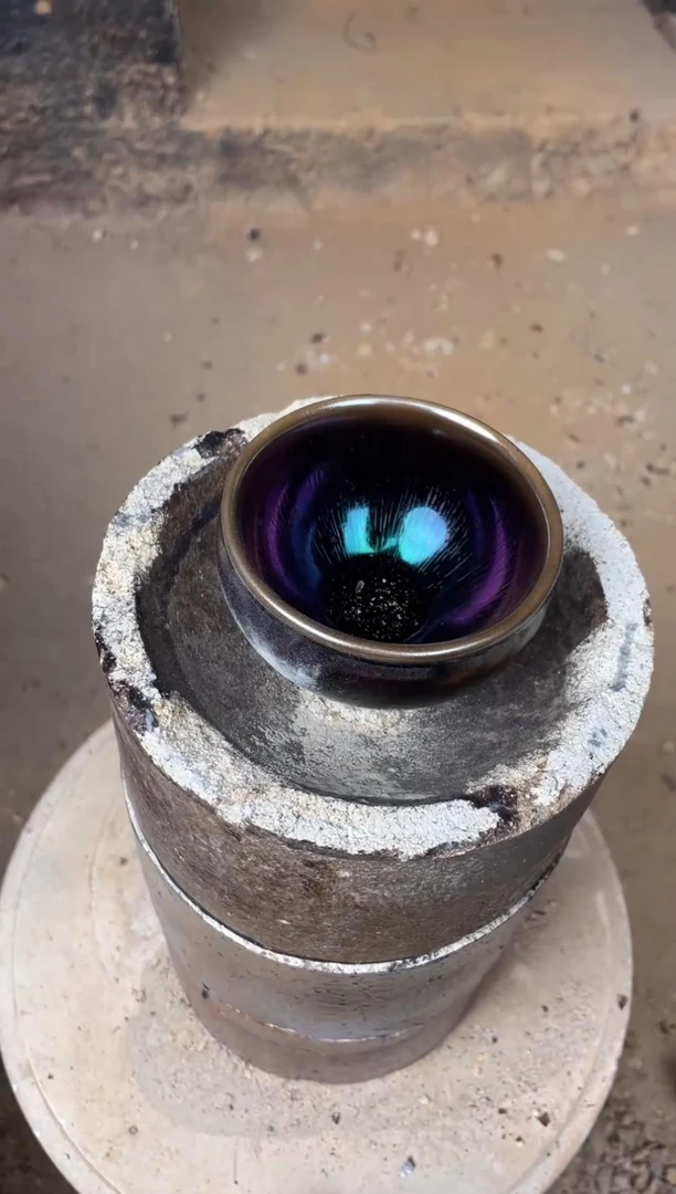 紫金油滴毫丝将军盏主人杯