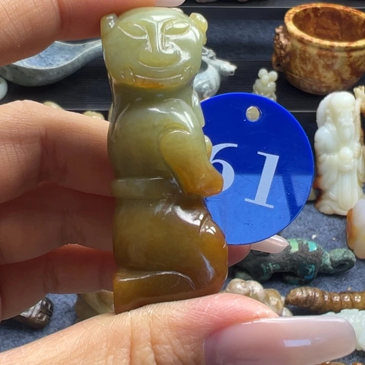 和田玉未镶嵌挂件