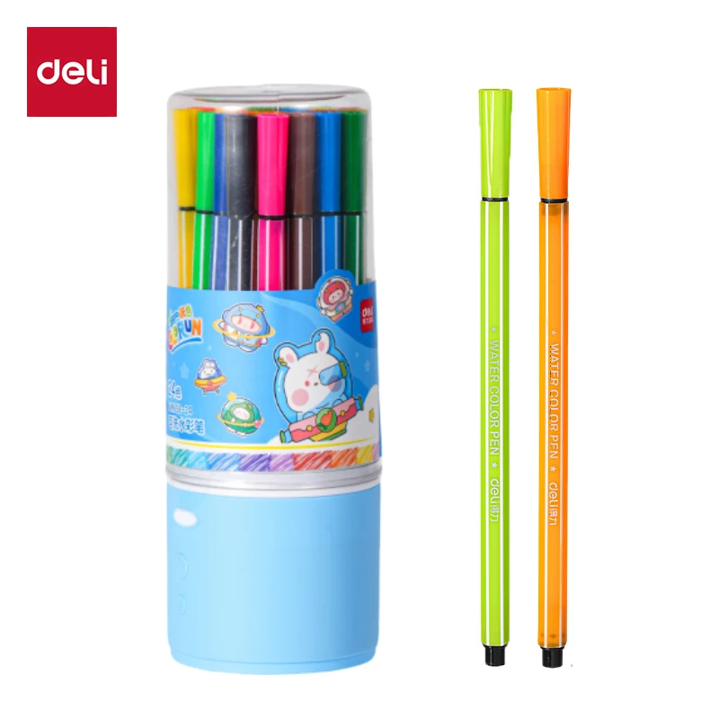 得力HM658可洗水彩笔48色小学生水彩笔