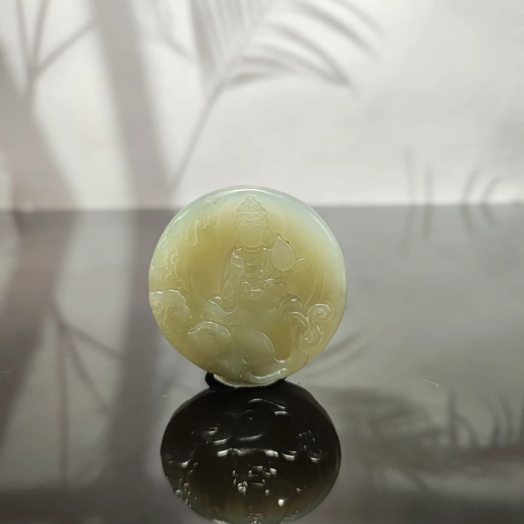 E和田玉观音吊坠0163