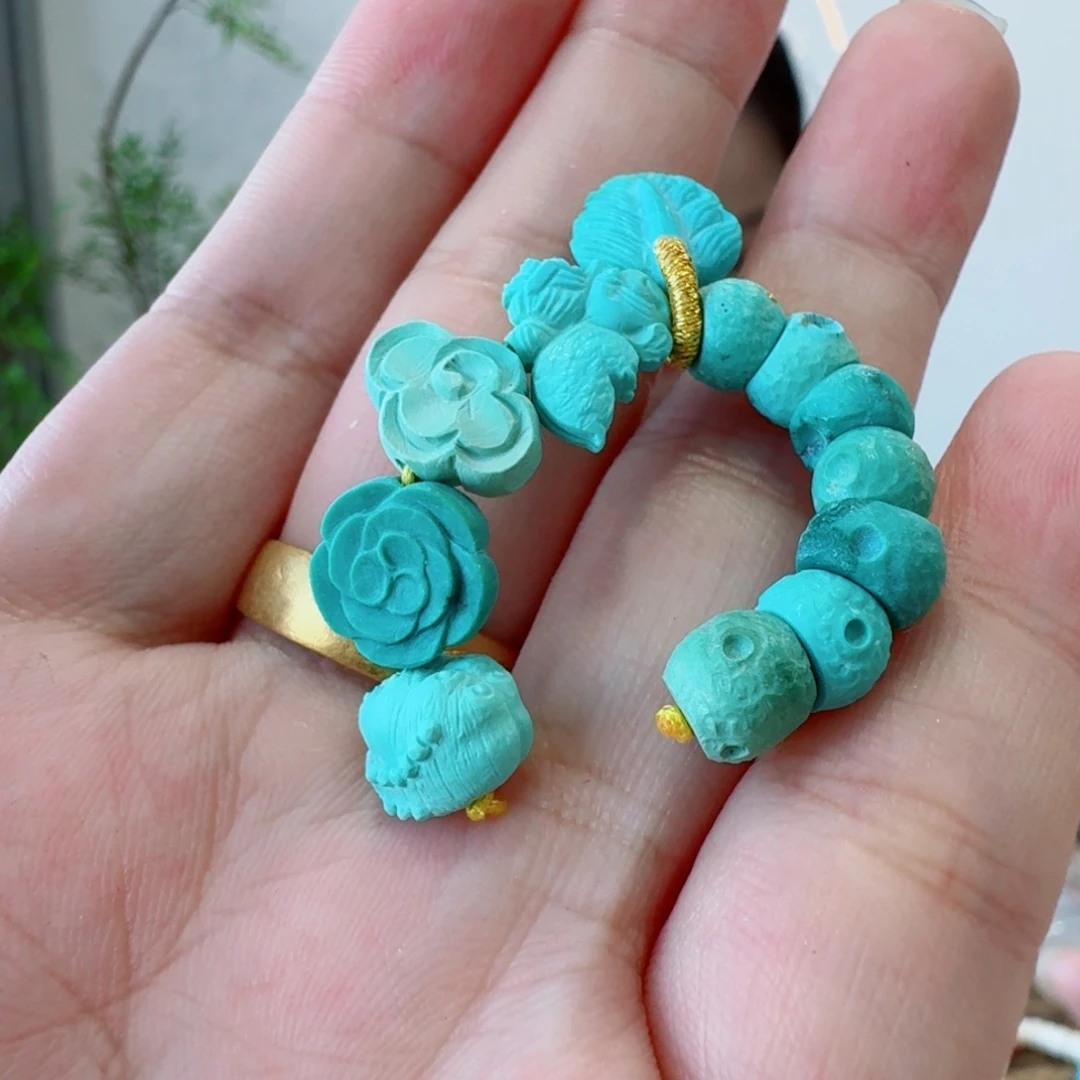 未镶嵌绿松石珠宝奇石