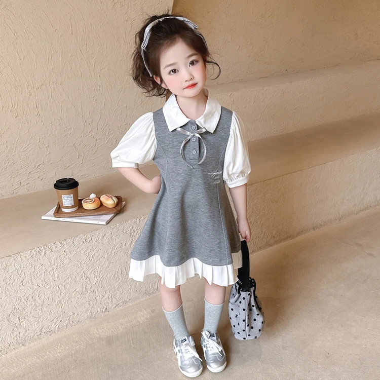 女童2025新款超甜超美连衣裙夏季洋气儿童可爱印花裙子儿童背心裙