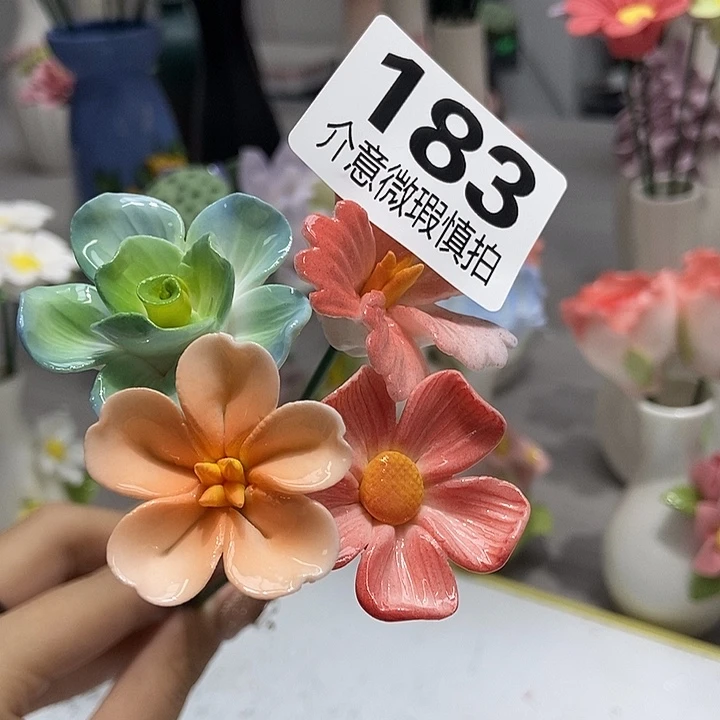 陶瓷纯手工捏花设计