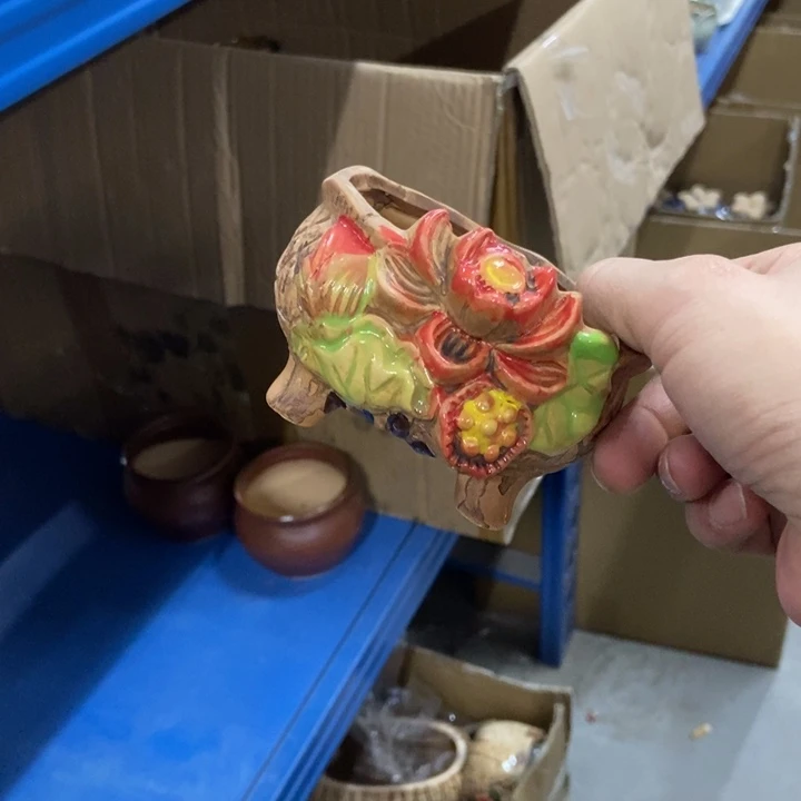 陶瓷花盆单场满9.9发9*8*6