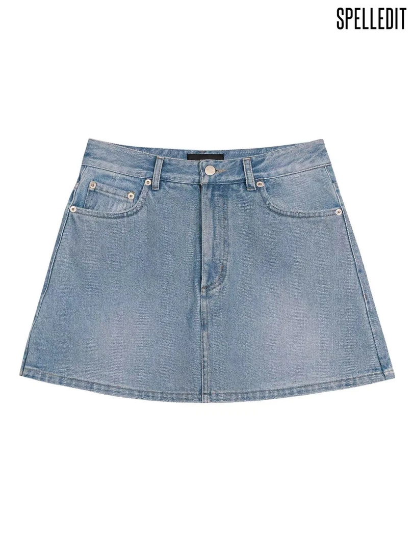 SPELLEDIT复古牛仔裙裤/NO退换
