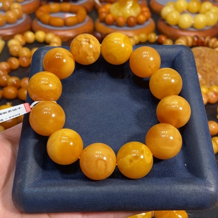 蜜蜡手链未镶嵌用****7蜜蜡