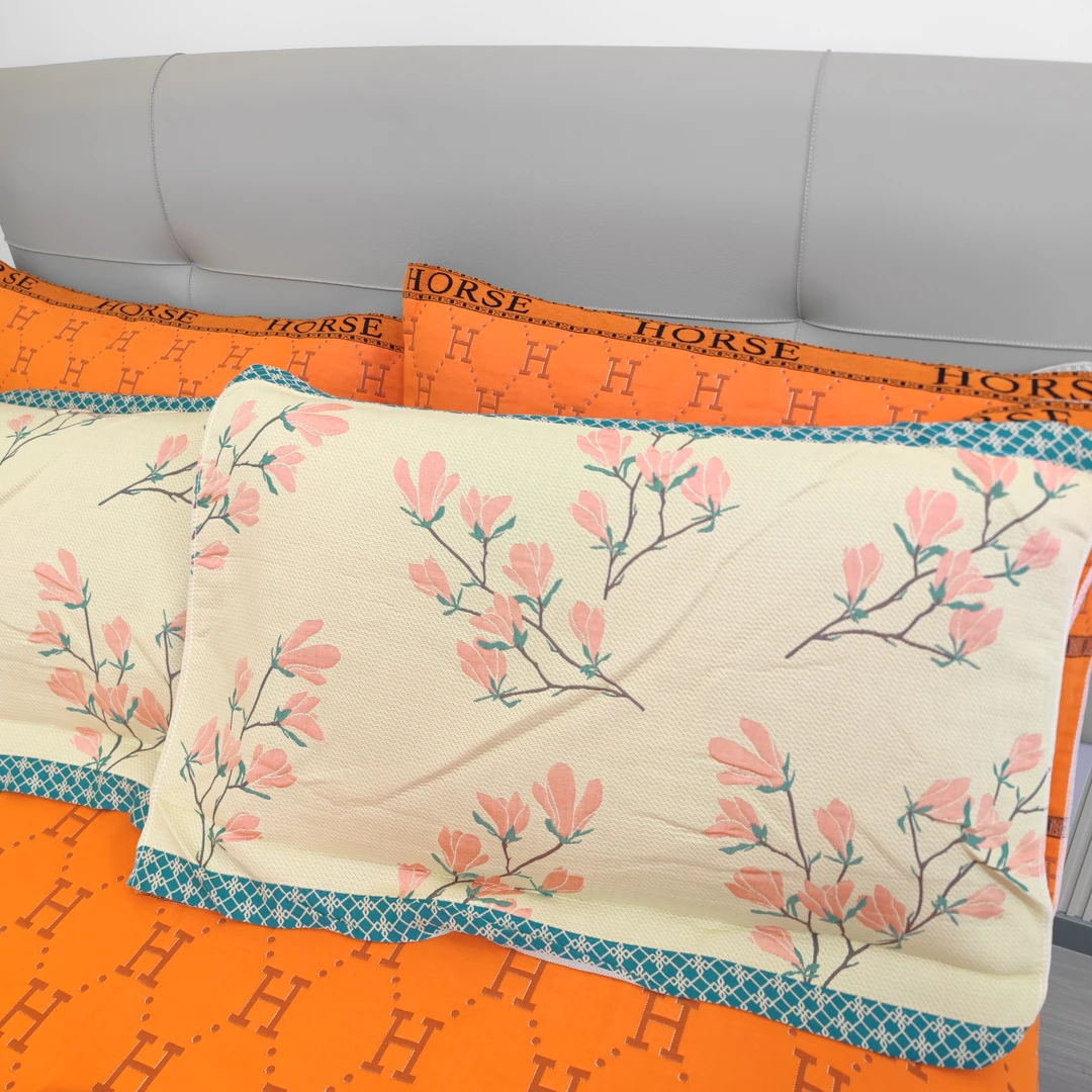 枝头花开纯棉纱布枕巾