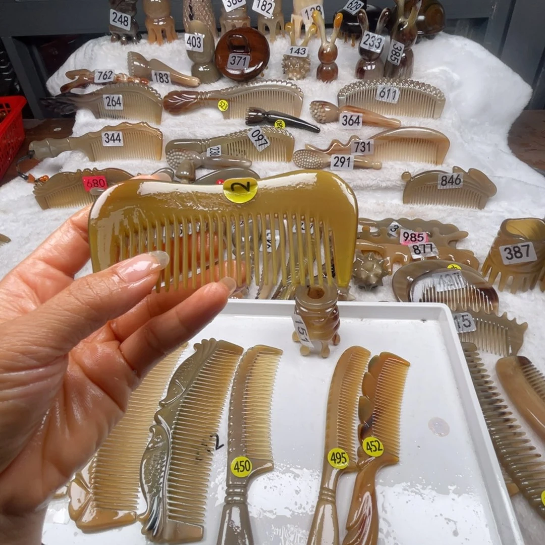 萍***牛角梳牛角福利款