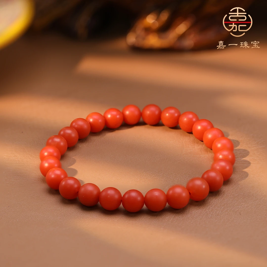 【嘉一珠宝】南红保山手串7mm