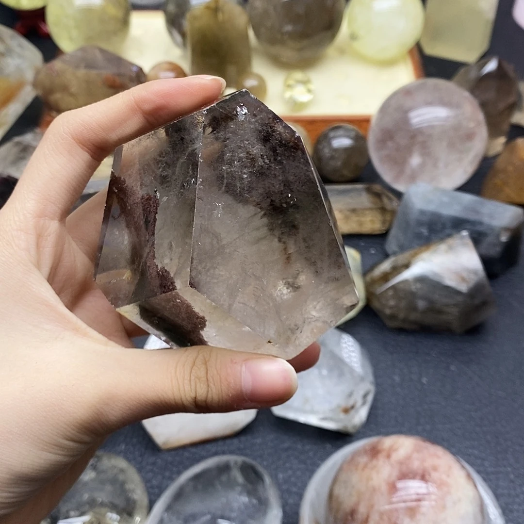 我***了珠宝半成品水晶未镶嵌395水晶石