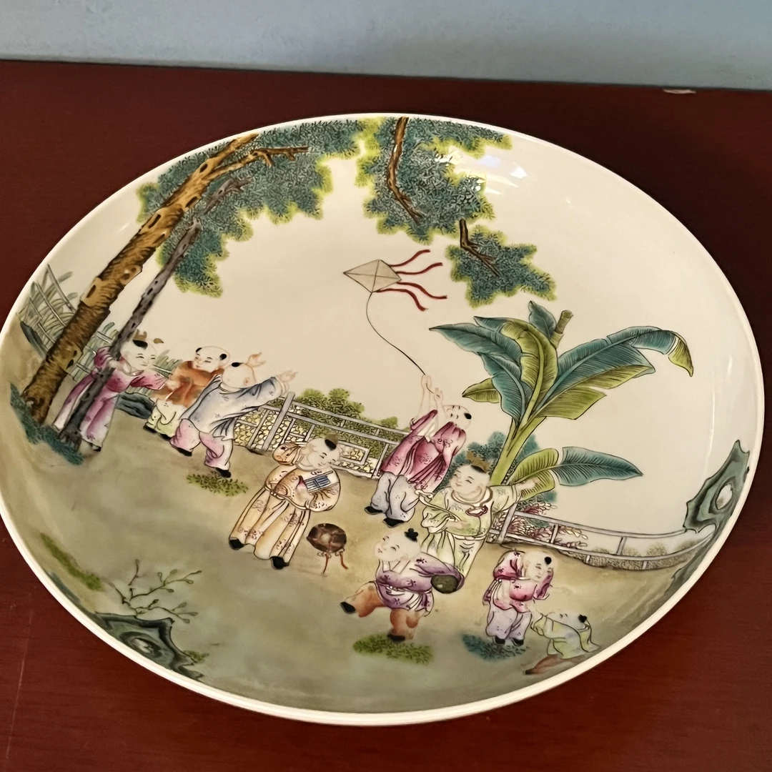 5728 清人物故事赏盘