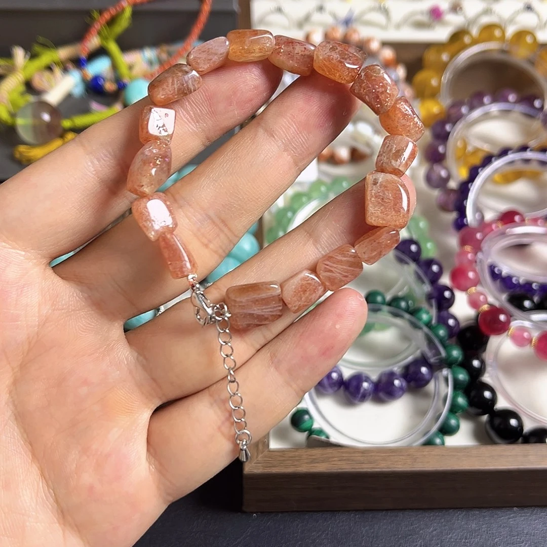 水晶手串未镶嵌太阳石