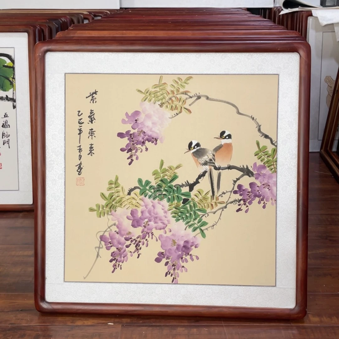 国画带框尺寸63*63厘米