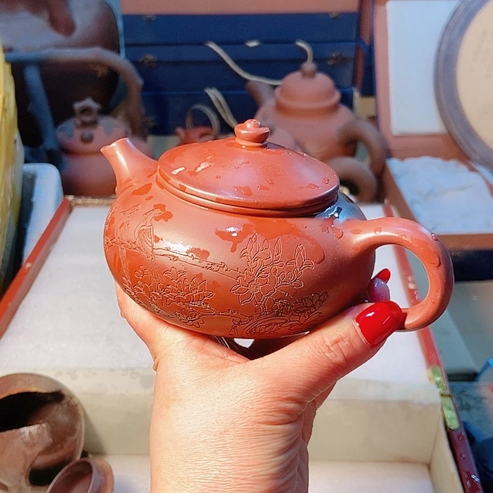 紫砂茶杯宜兴紫砂全手工制作