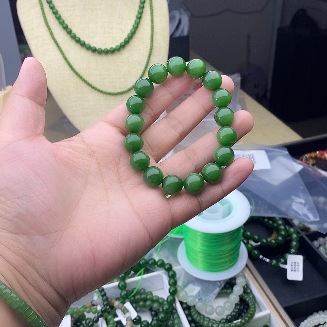 和田玉未镶嵌手链