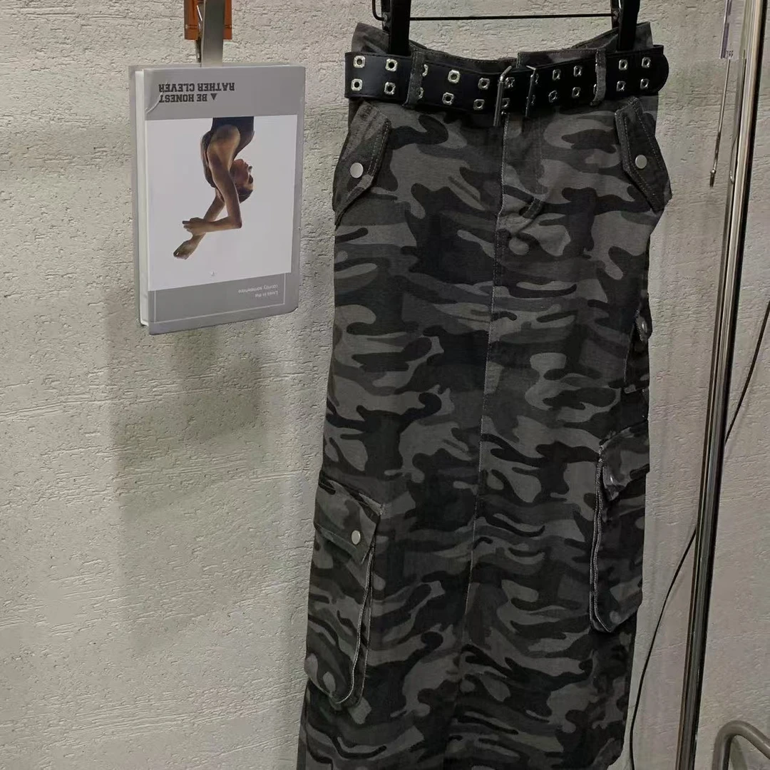 【 雨•美 推荐 】1026户外女士工装迷彩半身裙