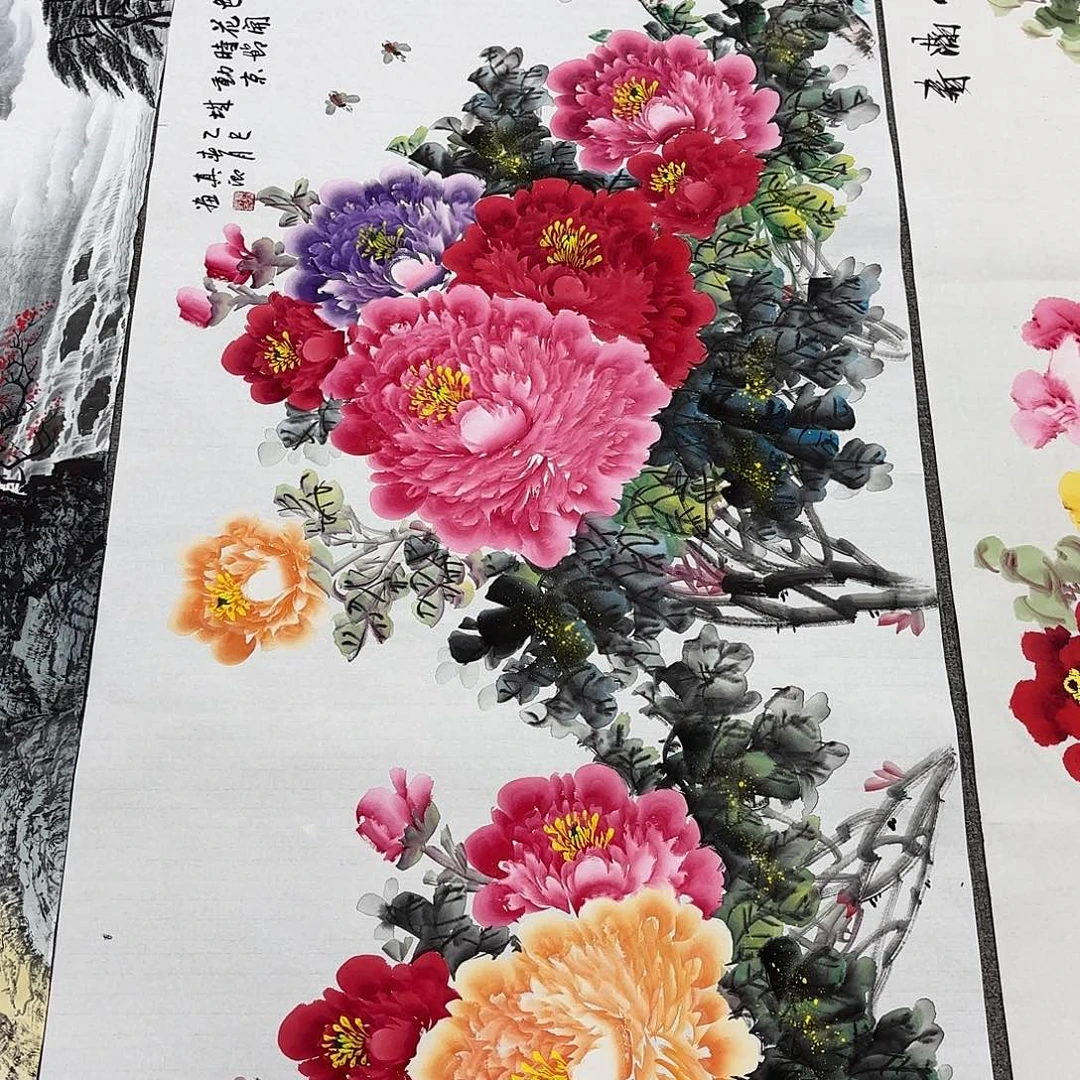 世***源国画国画作品多次在国内外大展