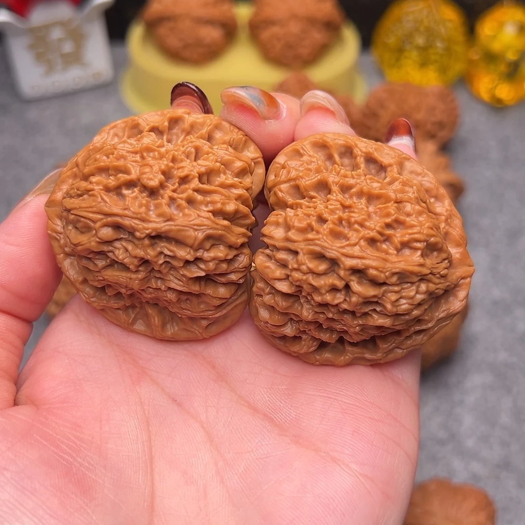 把件文玩核桃毕业精品精配三角疆45全品绝配