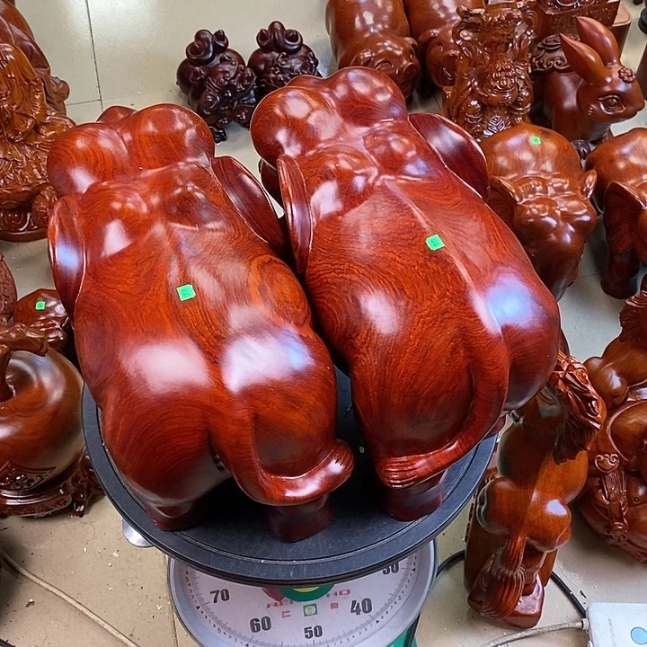 凹*缅甸花梨木大象40