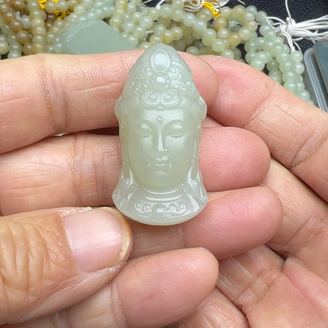 和田玉（糖玉）未镶嵌吊坠(不含链)