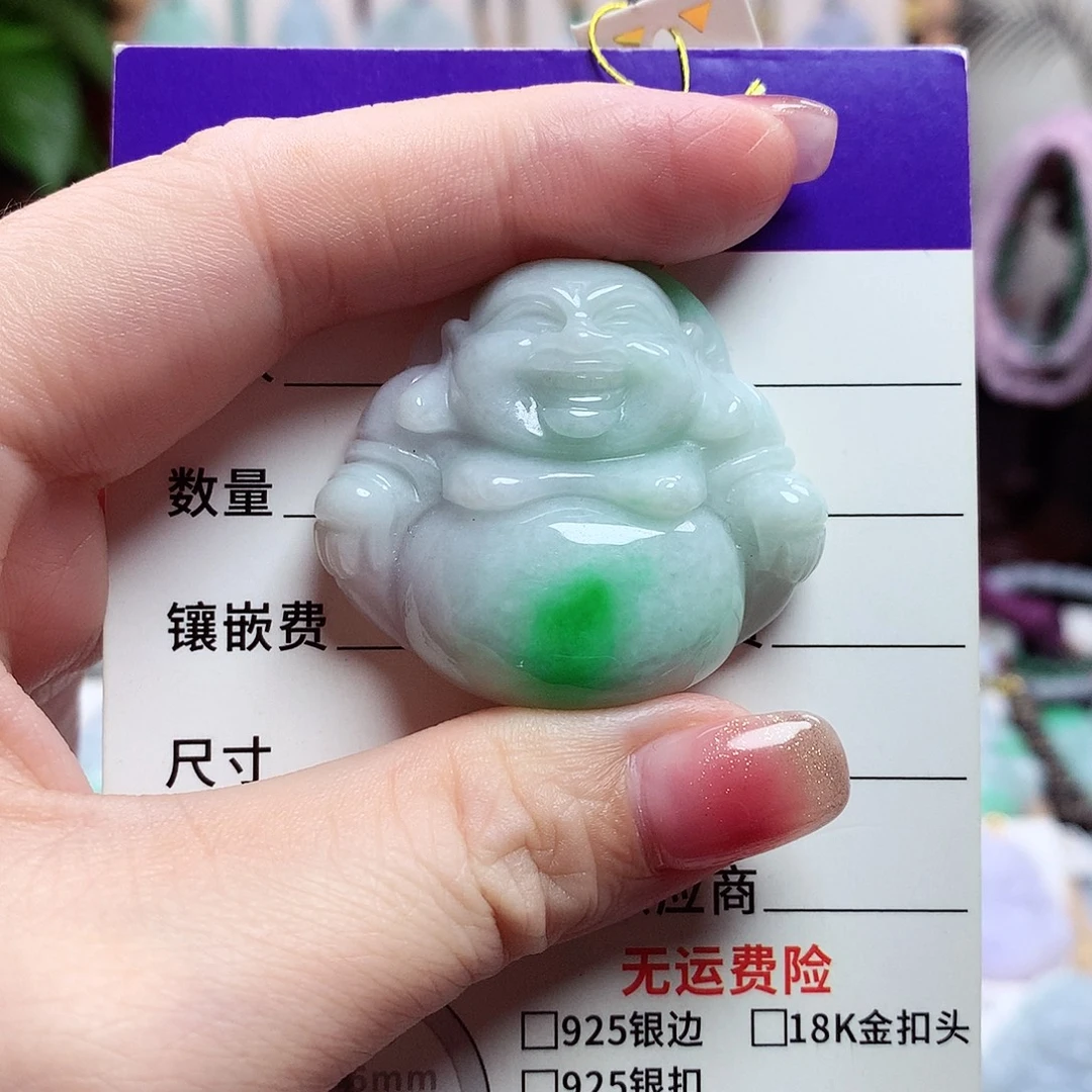颈饰未镶嵌翡翠佛公25
