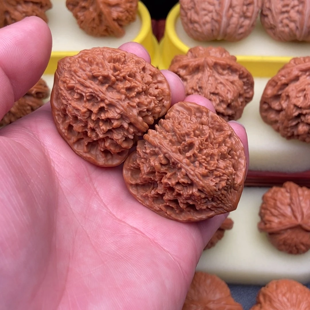 文玩核桃把件盘***空老树星星