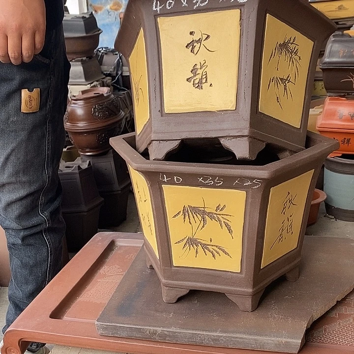 紫砂花盆宜兴紫砂